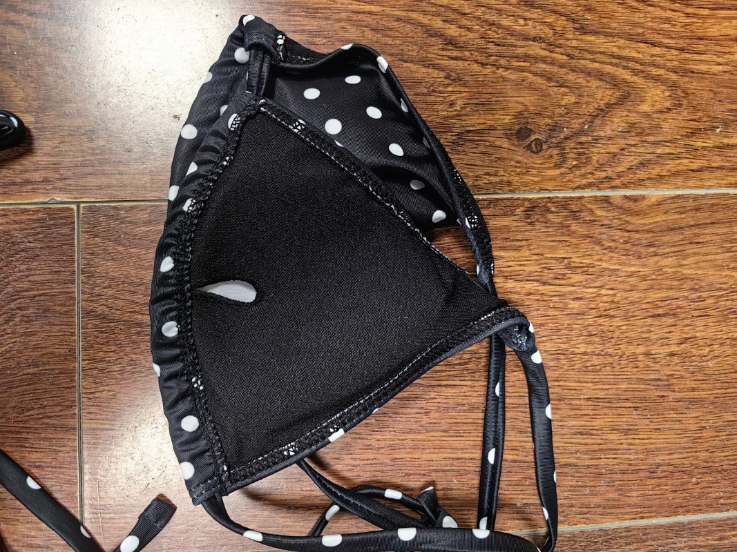 Polka Dots Print Bikini 3 Piec - огляд і ціна Thong Bikini Women