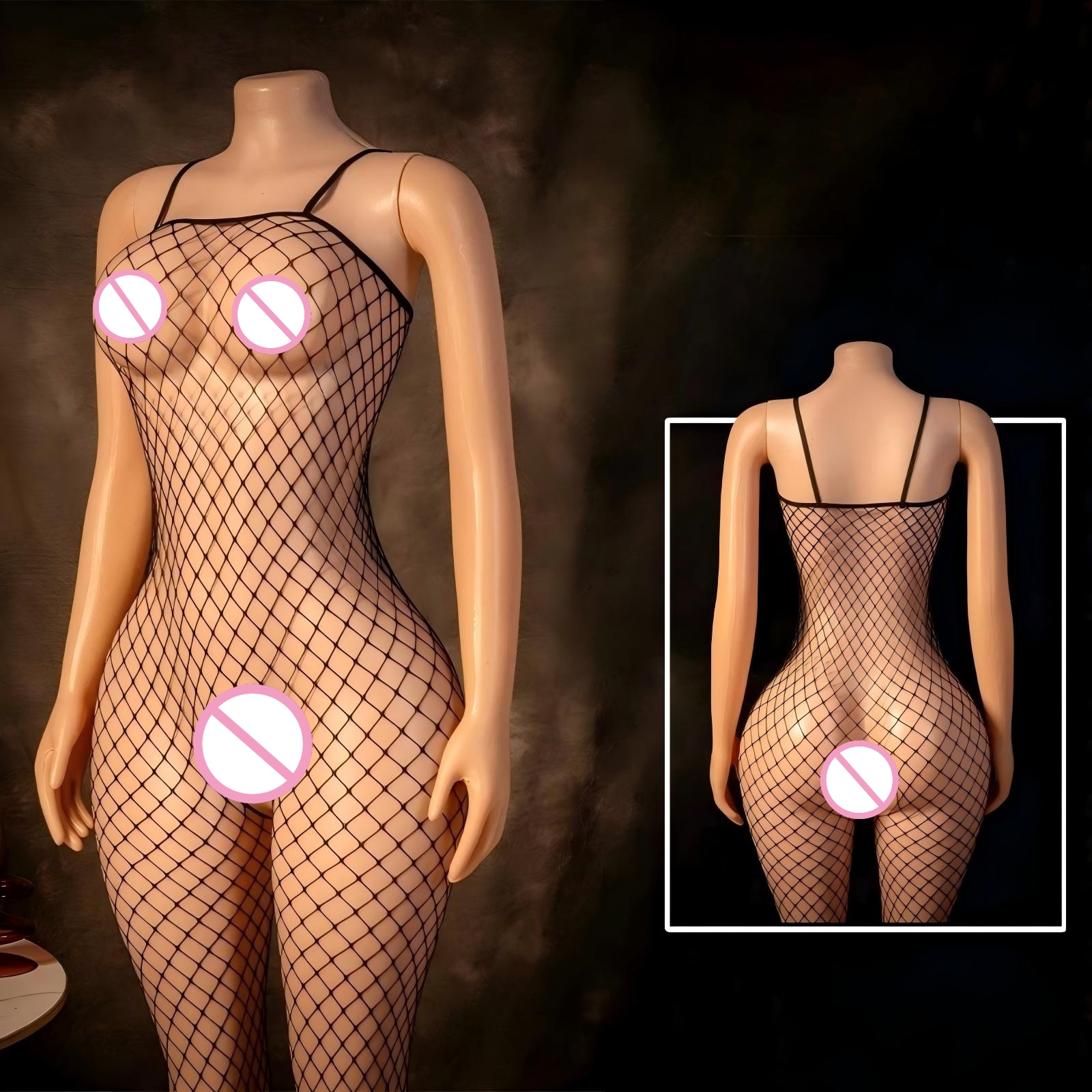 Breast Wrapping Teddies Bodysu - огляд і ціна Bodystocking Fishnet