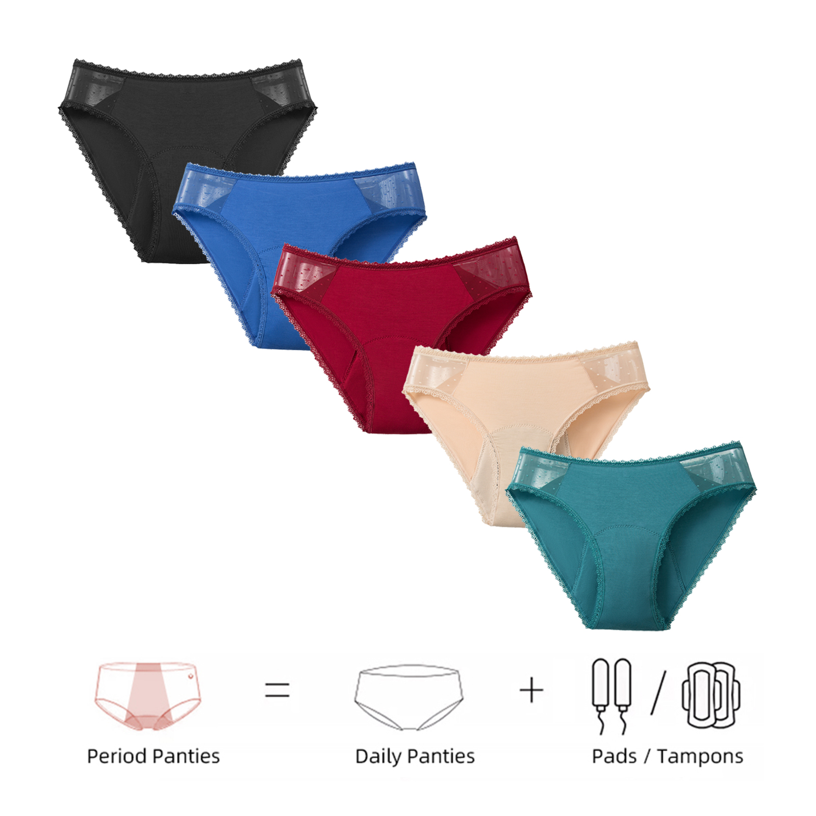 Bamboo Comfortable women's per - огляд і ціна Period Panty Absorbent
