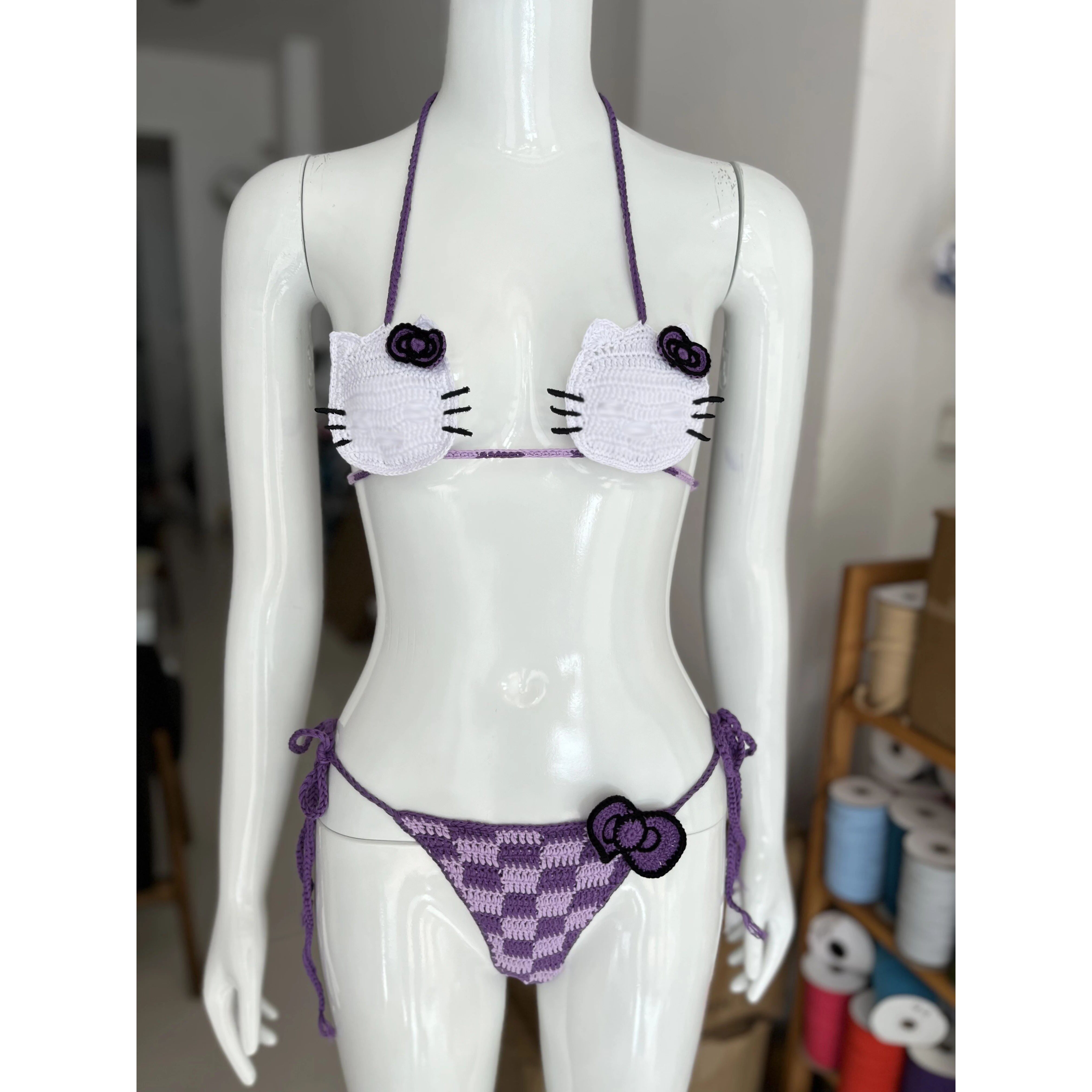 Hello Kitty Bikini Set Lady's  - огляд і ціна Thong Bikini Women
