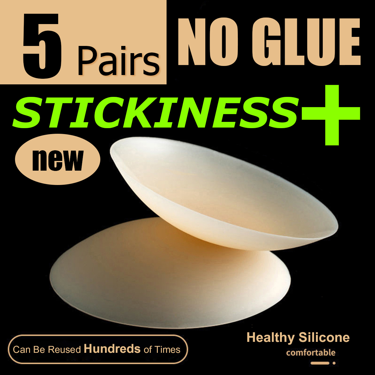 5 Pairs More Sticky 10cm No Tr - огляд і ціна Nipple Cover Pasties