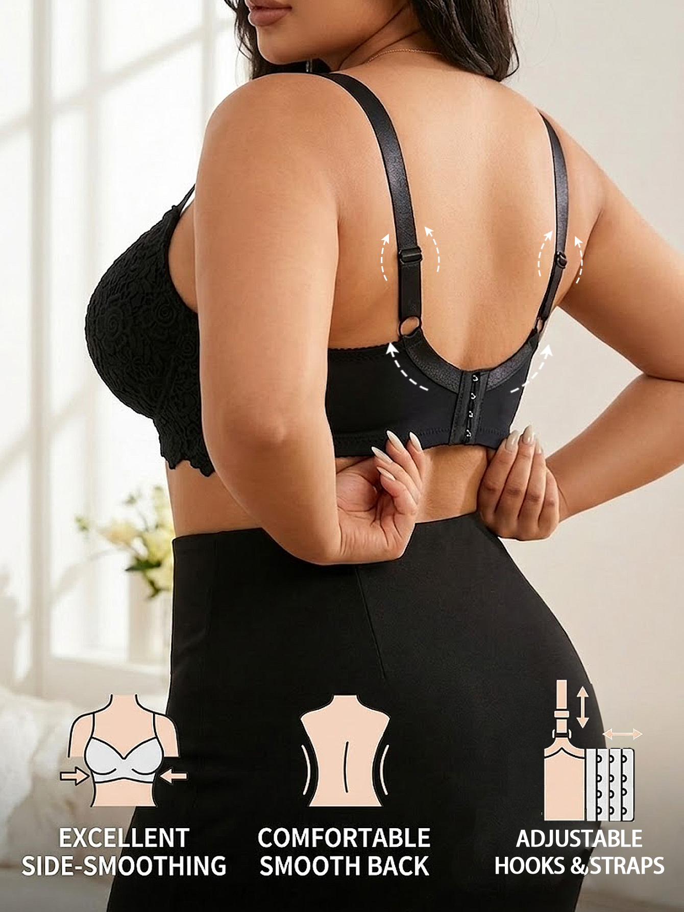 Women Plus Size Floral Push Up - огляд і ціна Push Up Bra Padded