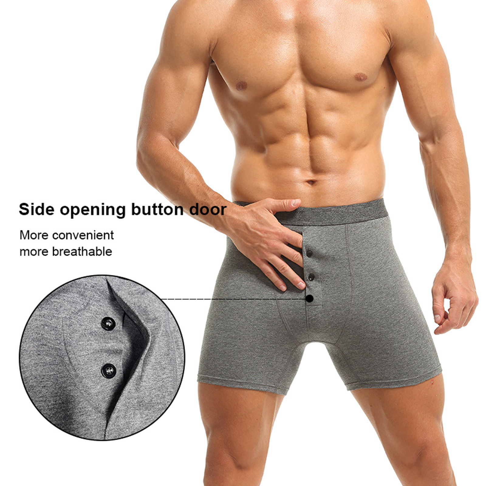 Men Underwear Panties Fabric C - огляд і ціна Boyshort Underwear