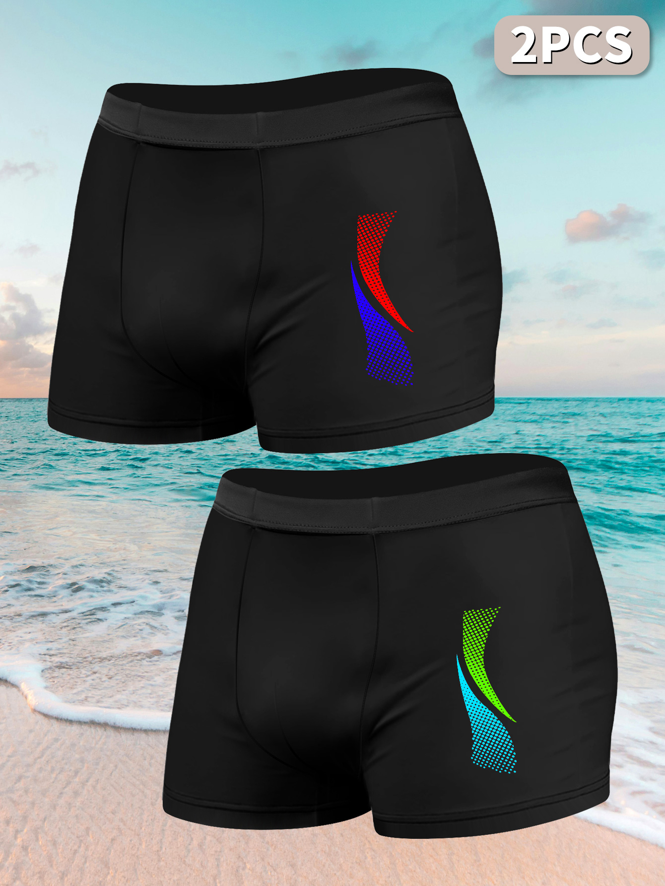 2pcs Men Swimwears with Sport  - огляд і ціна Boyshort Underwear