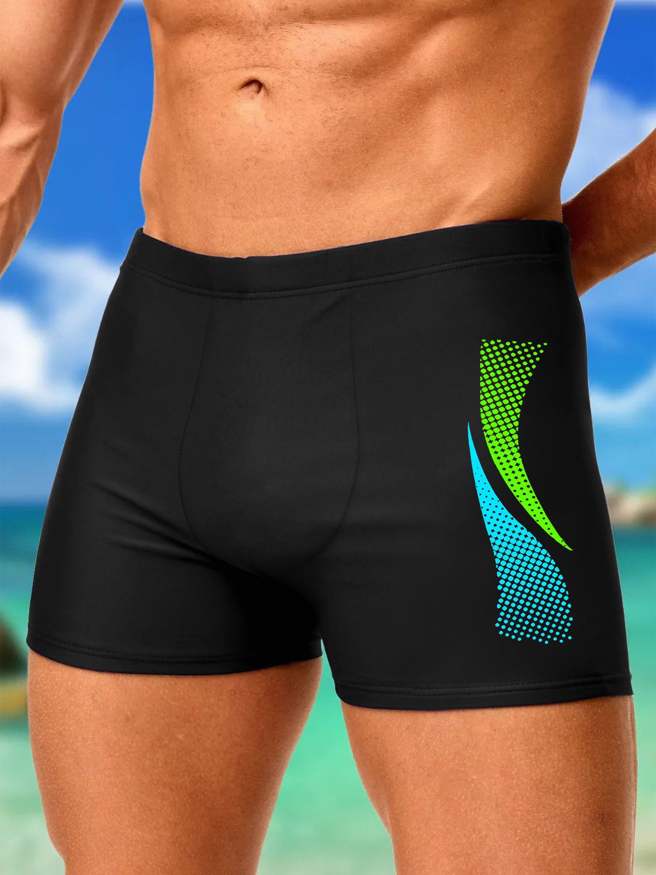 2pcs Men Swimwears with Sport  - огляд і ціна Boyshort Underwear