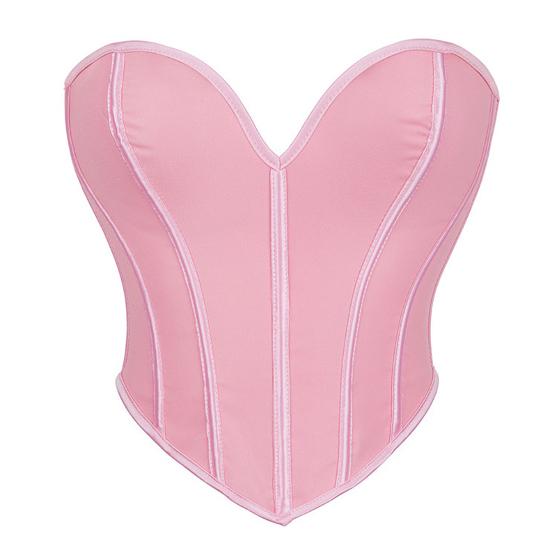 Pink Heart-shaped Bustier Crop - огляд і ціна Strapless Bra Backless