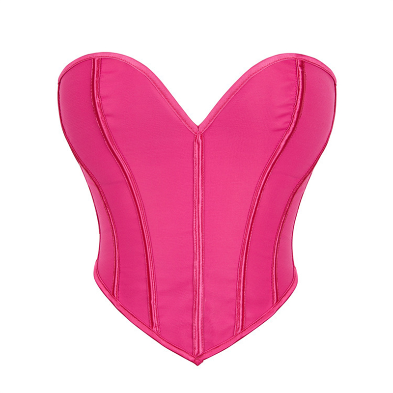 Pink Heart-shaped Bustier Crop - огляд і ціна Strapless Bra Backless