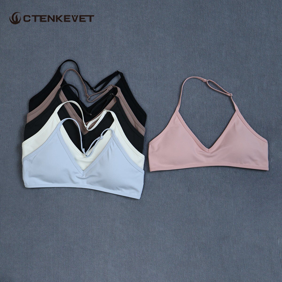 Women's Summer Halter Neck Pad - огляд і ціна Sports Bra High Impact