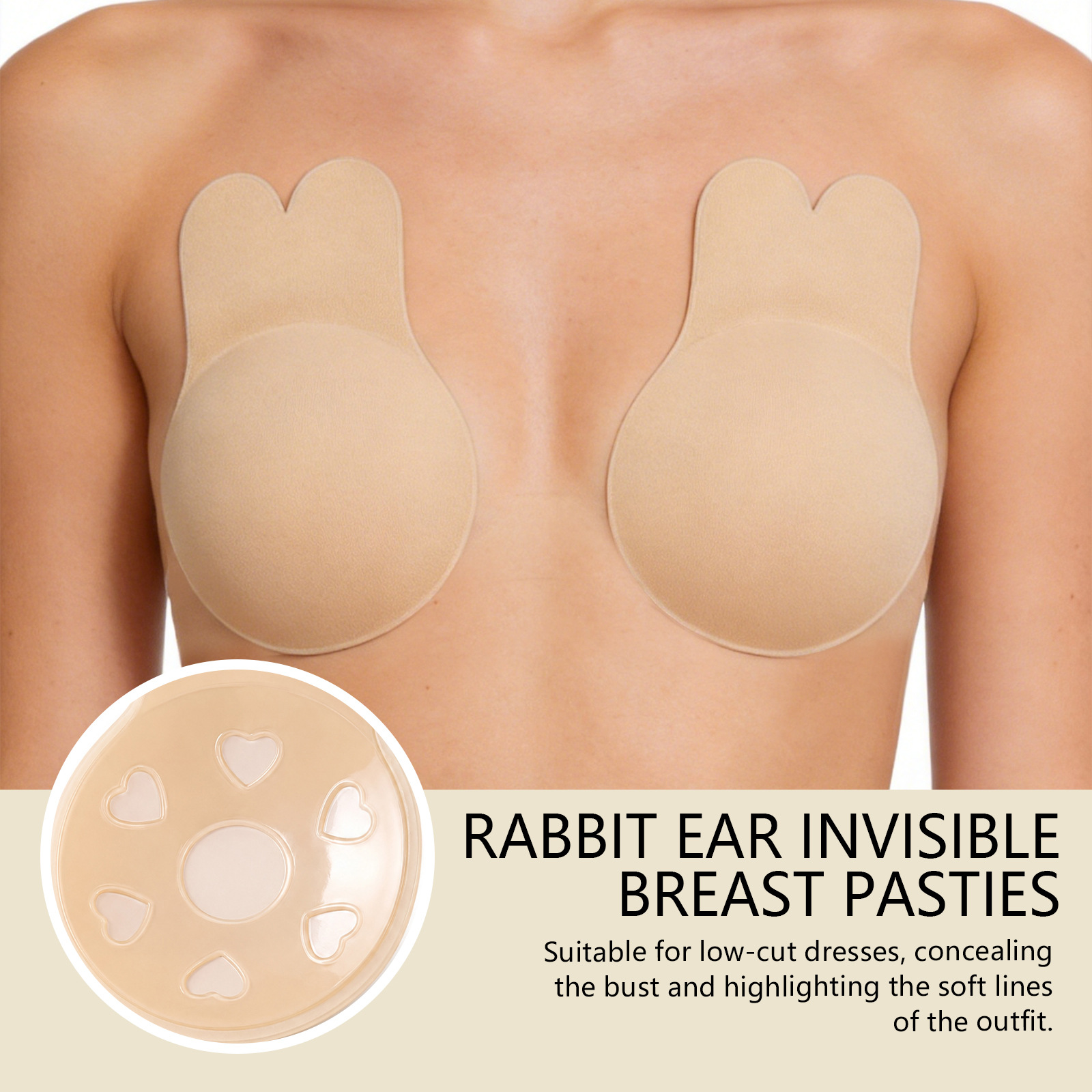 Rabbit Ear Invisible Nipple Co - огляд і ціна Nipple Cover Pasties
