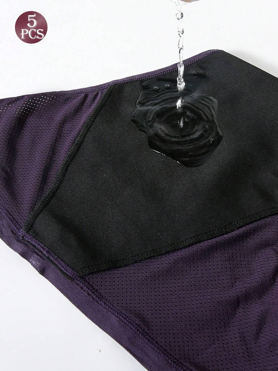 5 Pcs Women Solid Color Absorb - огляд і ціна Period Panty Absorbent