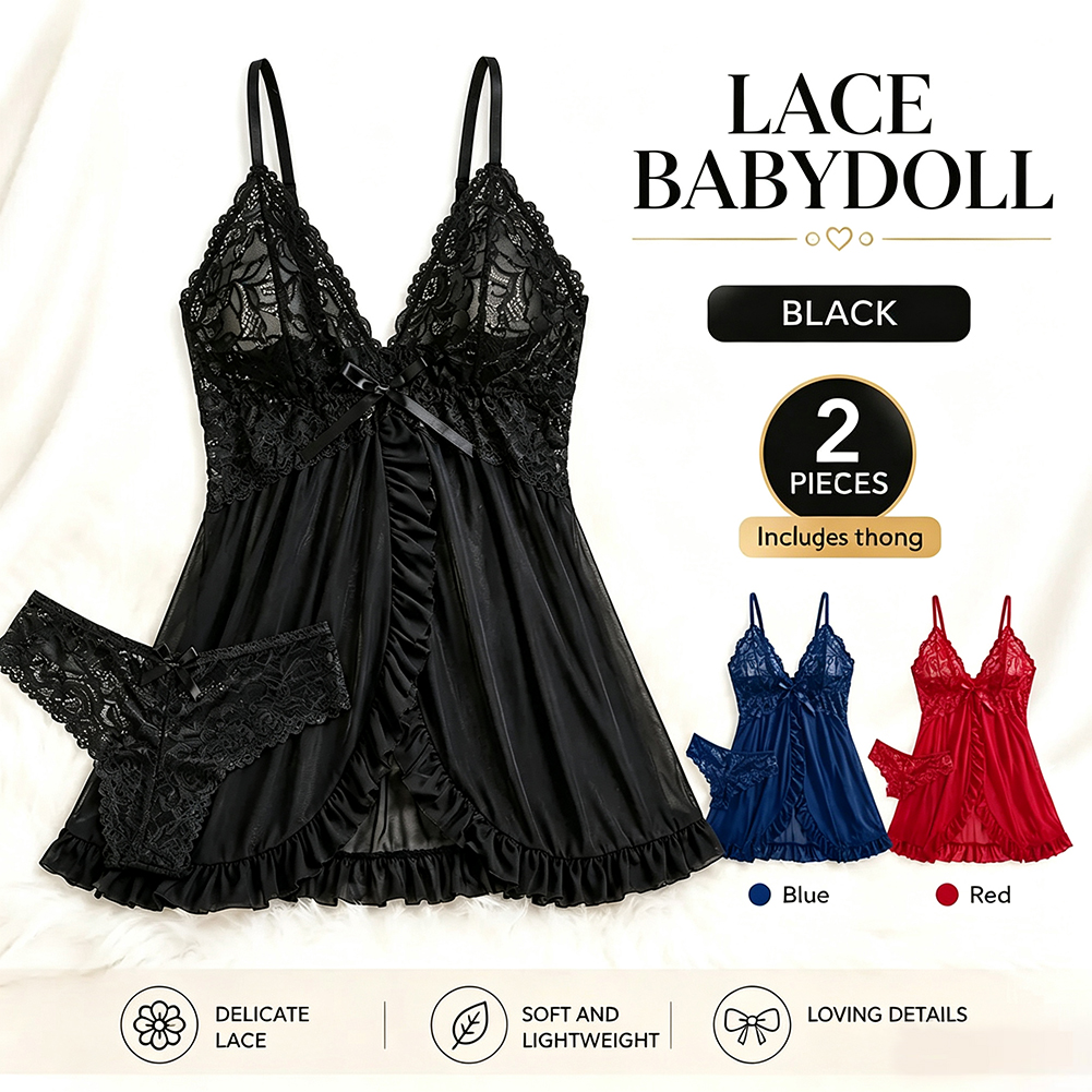Women's Lace Lingerie Chemise  - огляд і ціна Babydoll Chemise Night