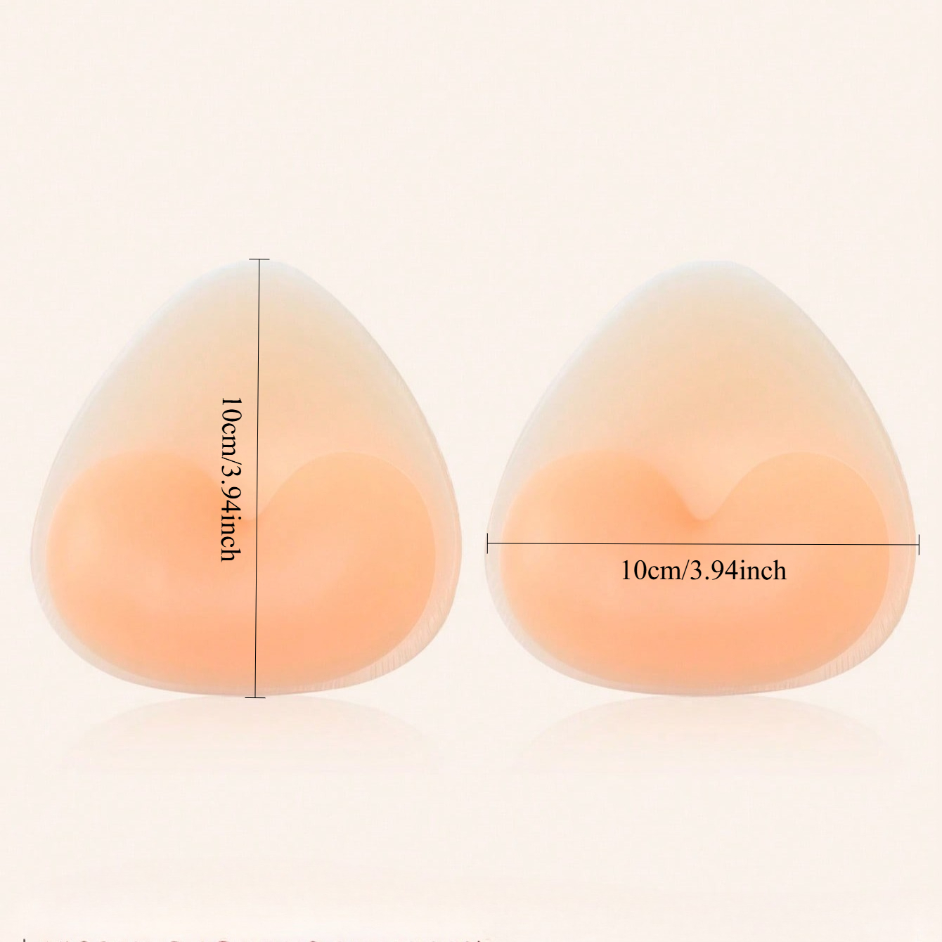 Silicone Bra Inserts, Triangle - огляд і ціна Push Up Bra Padded