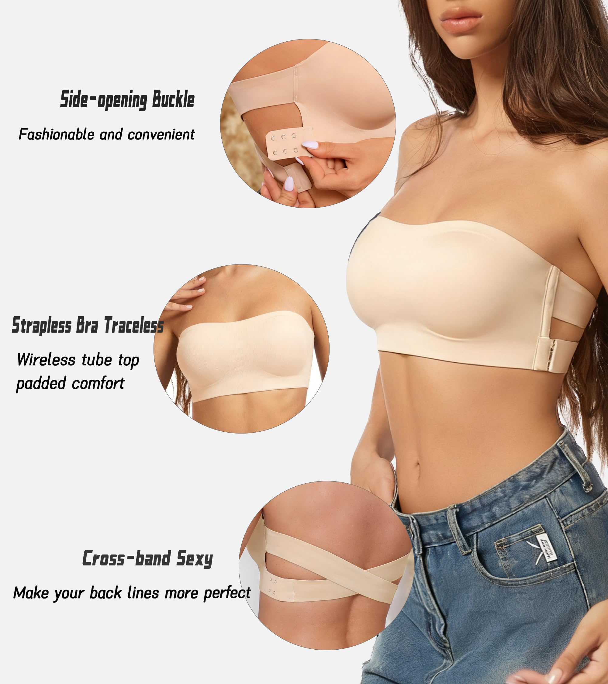 Seamless Off-Shoulder Bra Back - огляд і ціна Strapless Bra Backless